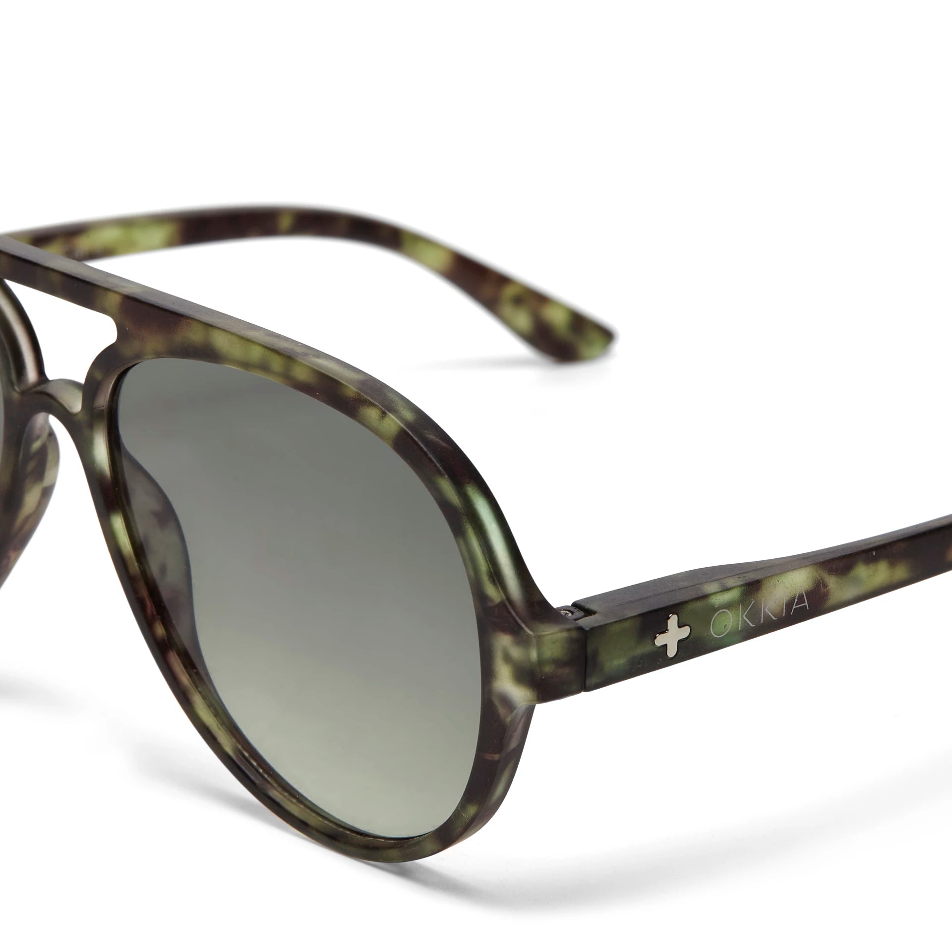 OKKIA Alessio Sunglasses - UV400 Protection Eyewear Designed in Italy - Unisex Fashion Sunglasses - Kale Havana