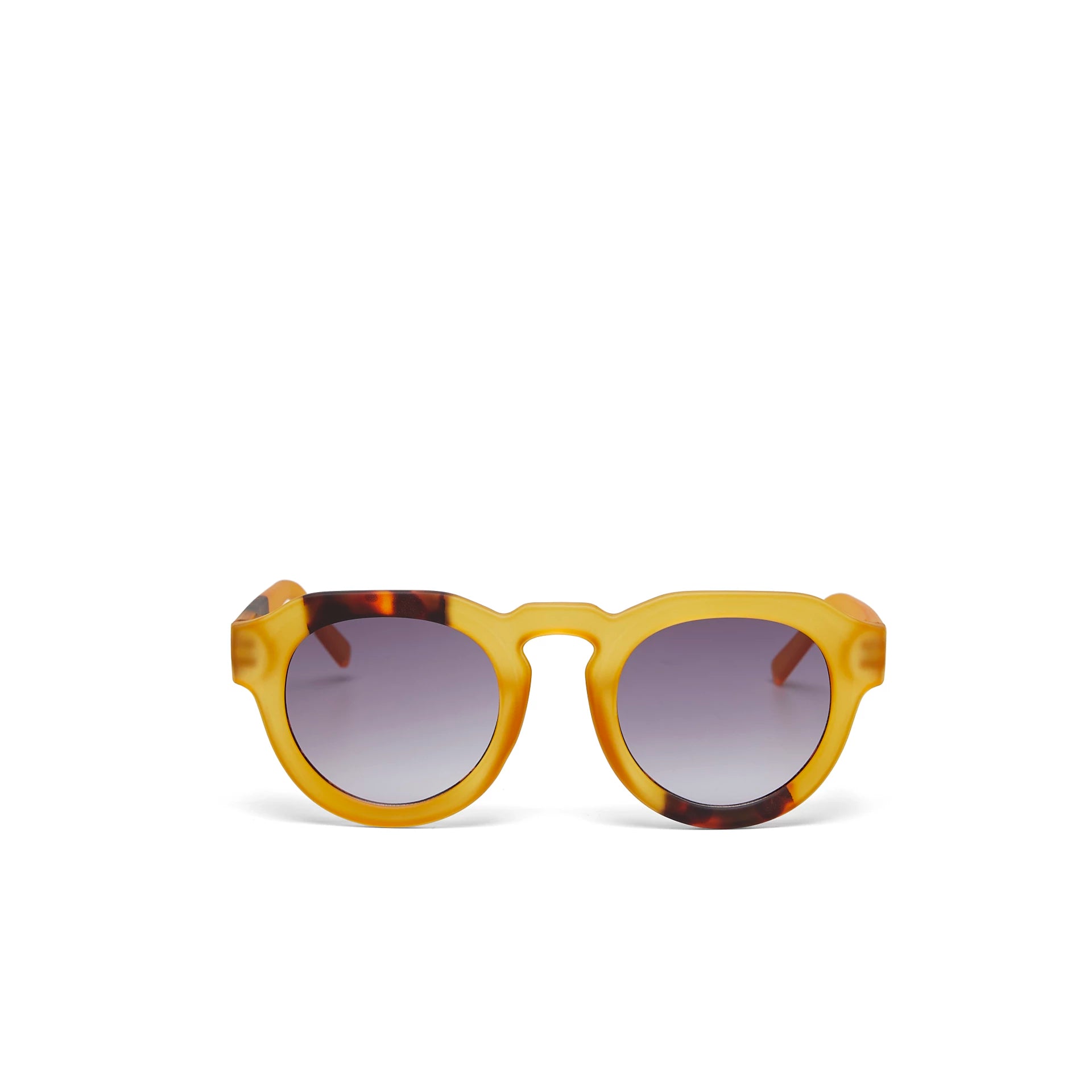 OKKIA Zeno Sunglasses - UV400 Protection Eyewear Designed in Italy - Unisex Fashion Sunglasses - Yellow Havana