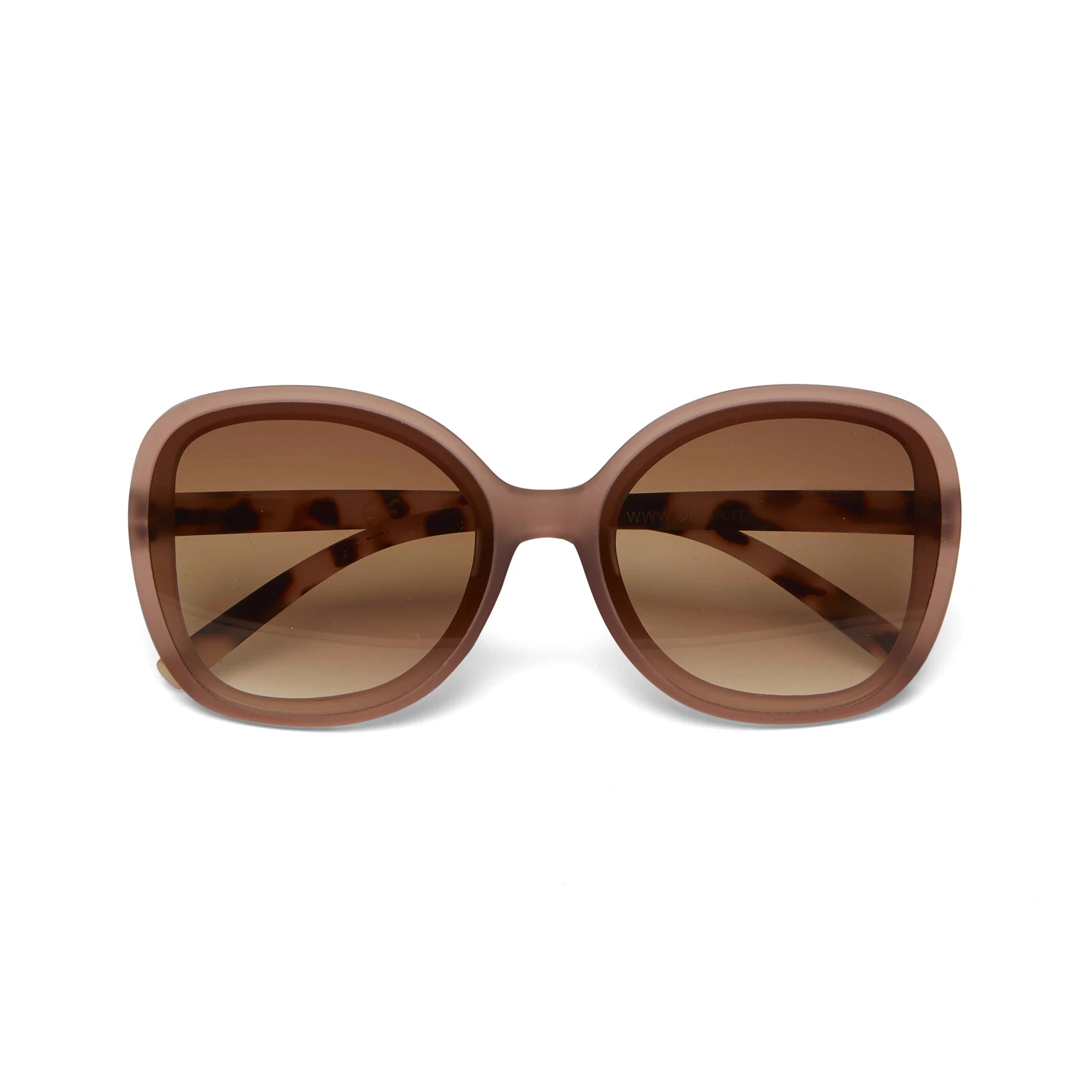 OKKIA Anna Butterfly Sunglasses - UV400 Protection Eyewear Designed in Italy - Unisex Fashion Sunglasses - Pink Havana