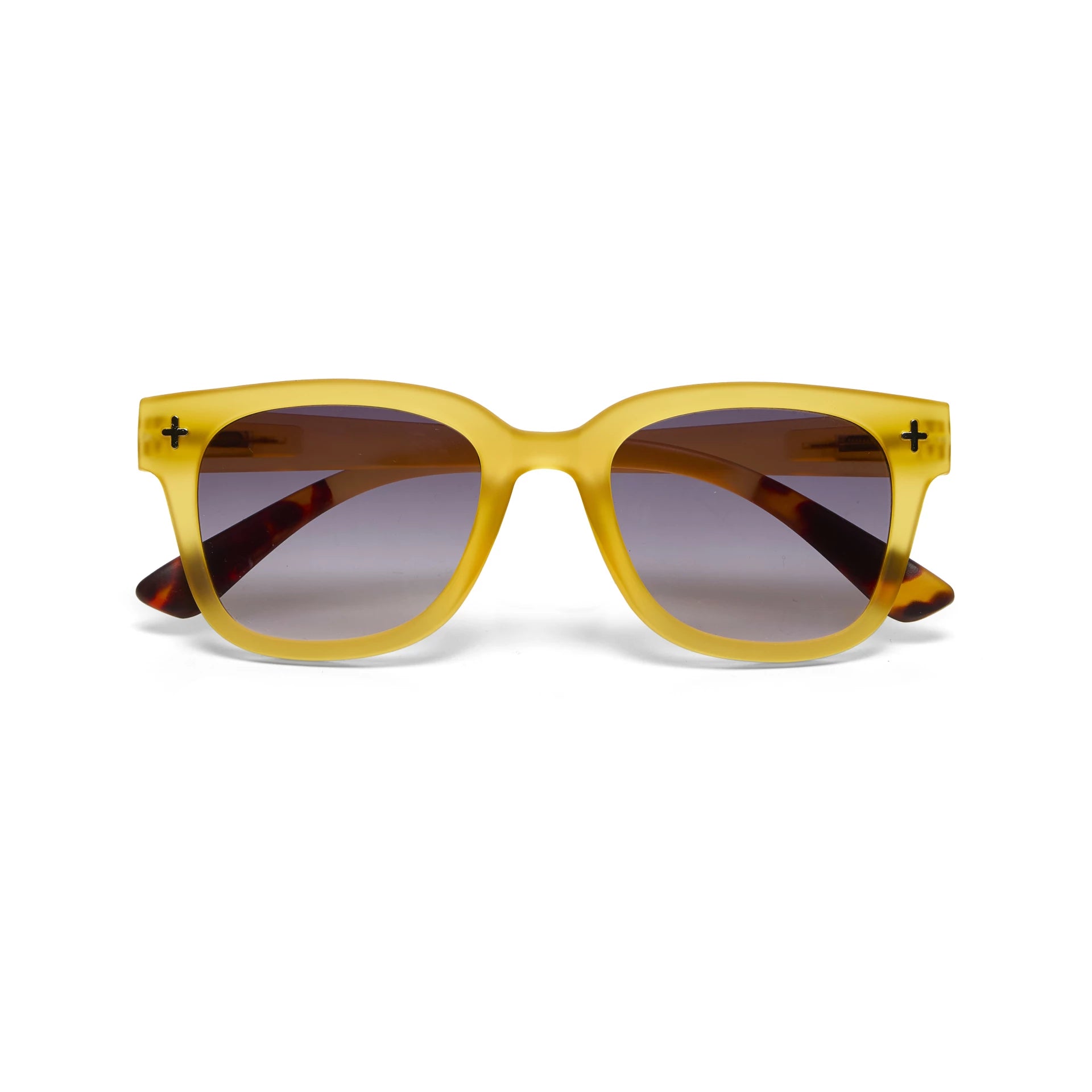 OKKIA Giovanni Sunglasses - UV400 Protection Eyewear Designed in Italy - Unisex Fashion Sunglasses - Yellow