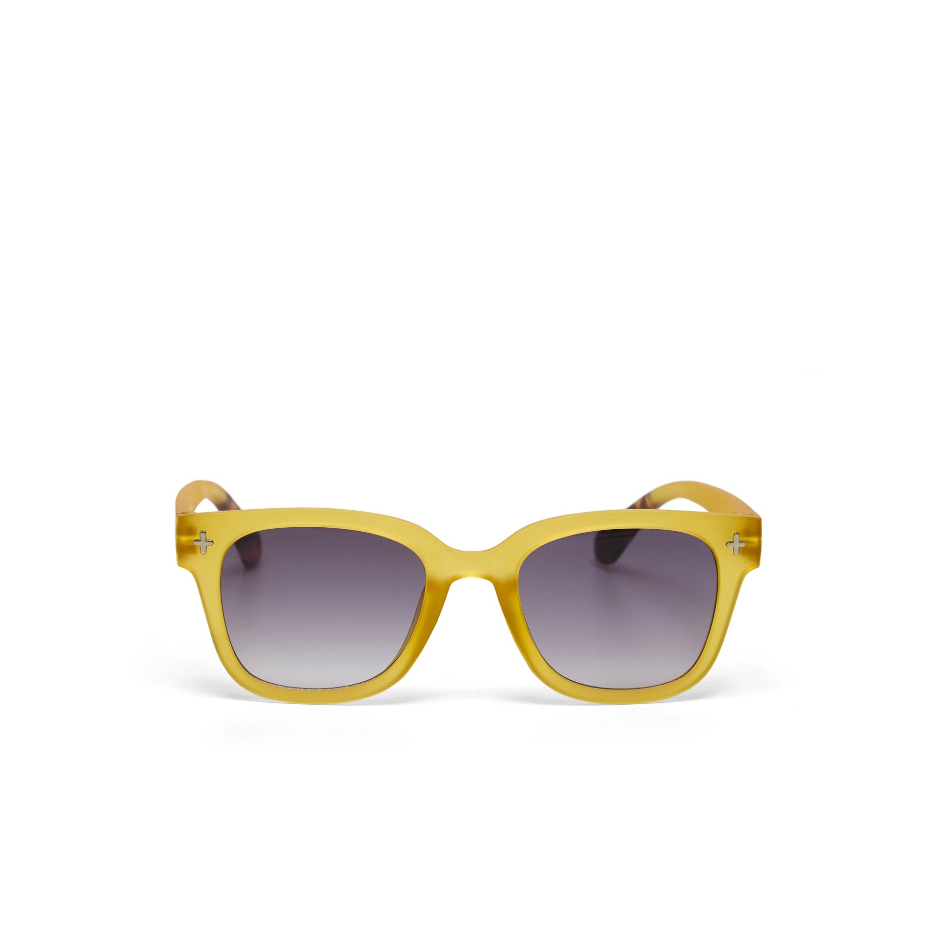 OKKIA Giovanni Sunglasses - UV400 Protection Eyewear Designed in Italy - Unisex Fashion Sunglasses - Yellow