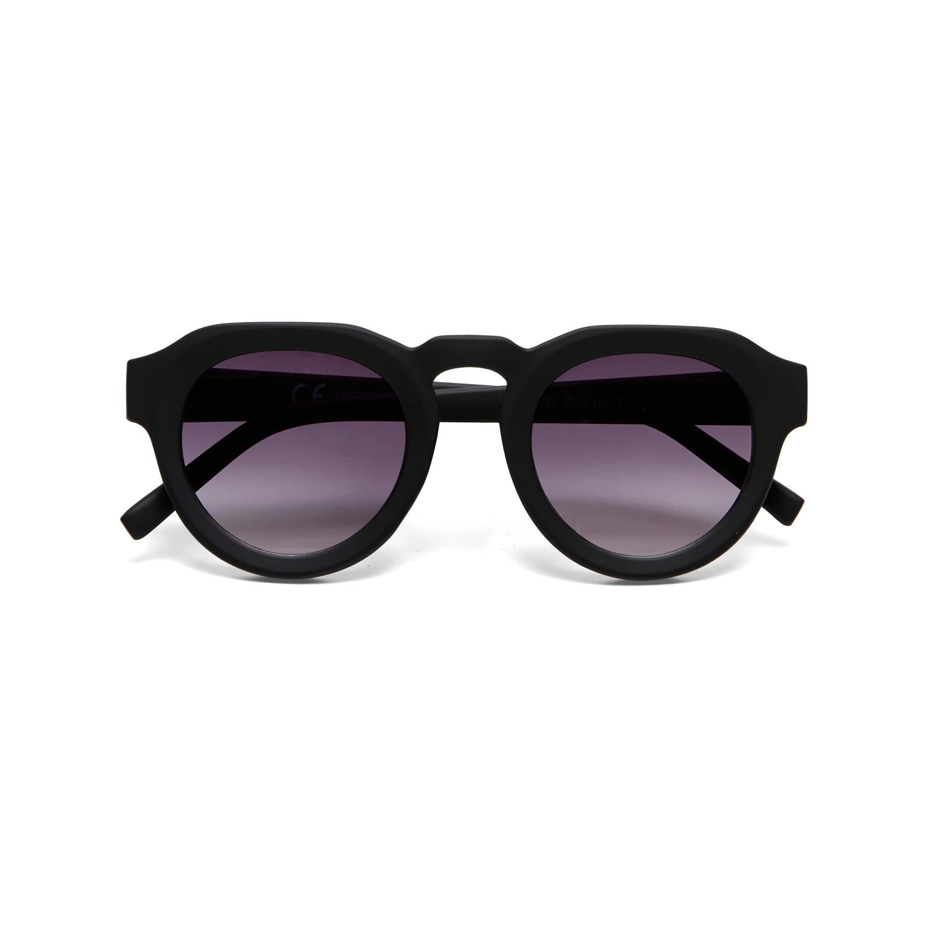 OKKIA Zeno Sunglasses - UV400 Protection Eyewear Designed in Italy - Unisex Fashion Sunglasses - Black