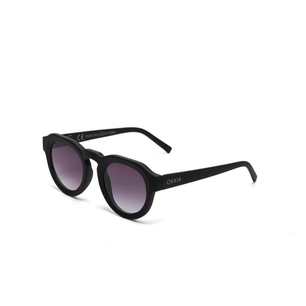 OKKIA Zeno Sunglasses - UV400 Protection Eyewear Designed in Italy - Unisex Fashion Sunglasses - Black