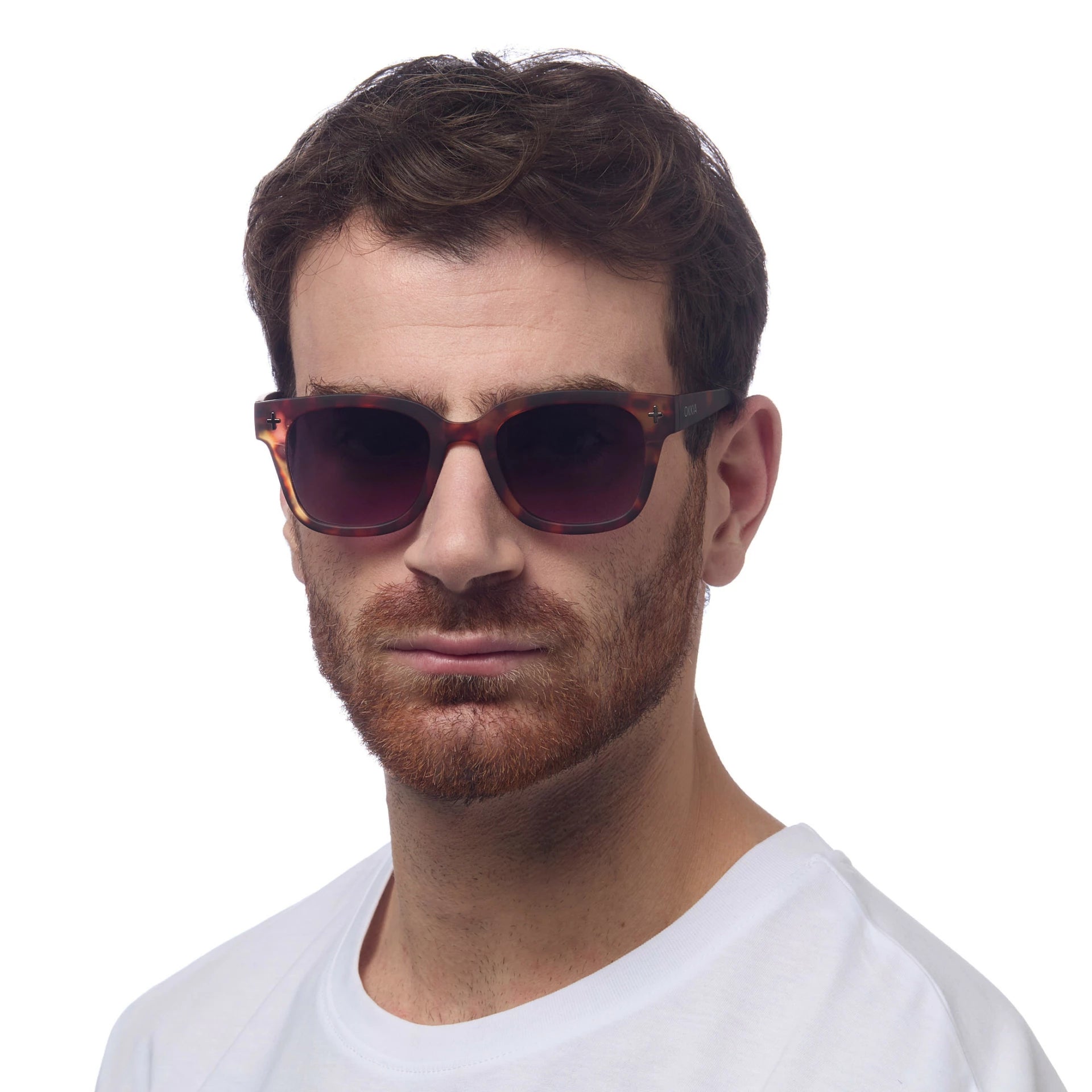 OKKIA Giovanni Sunglasses - UV400 Protection Eyewear Designed in Italy - Unisex Fashion Sunglasses - Havana