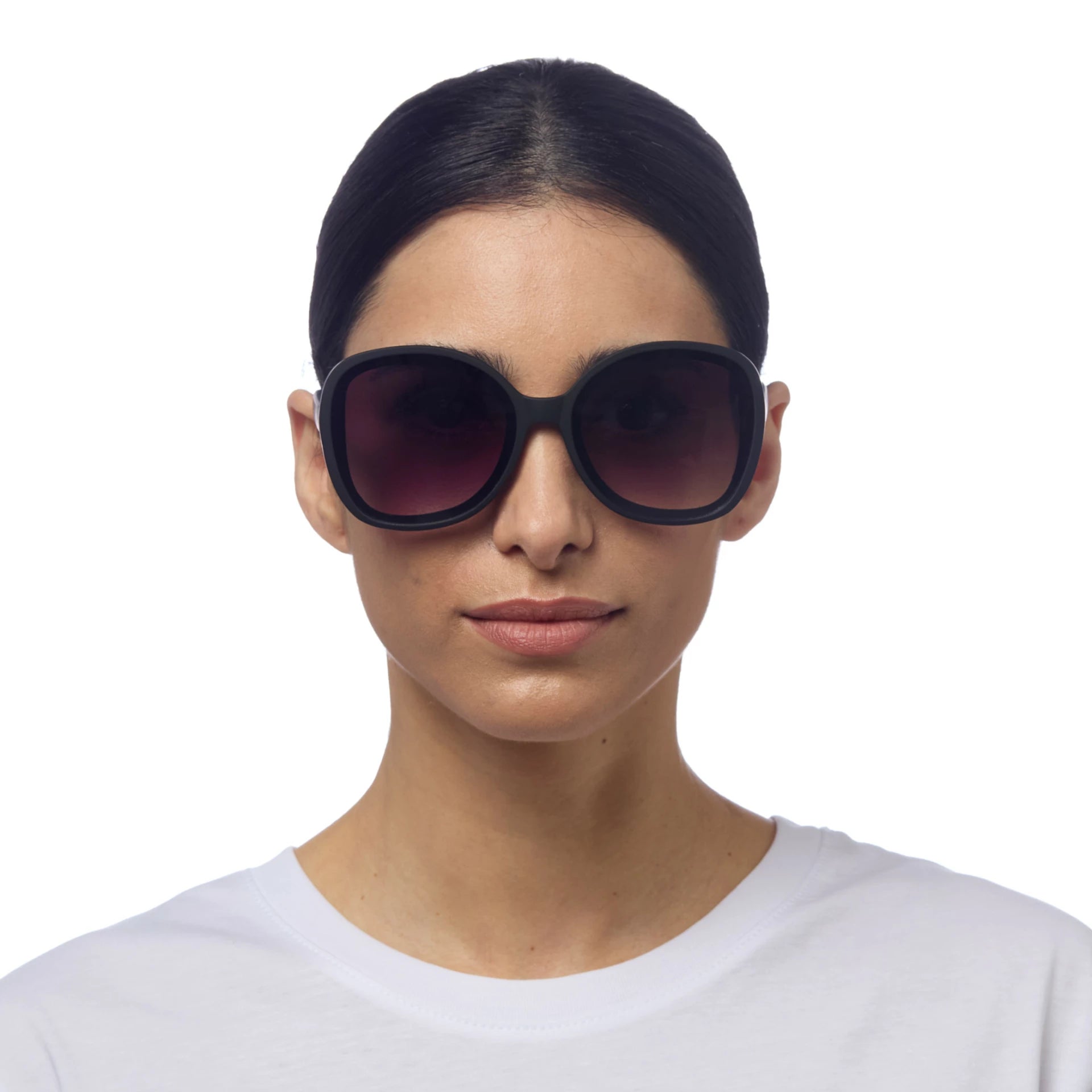 OKKIA Anna Butterfly Sunglasses - UV400 Protection Eyewear Designed in Italy - Unisex Fashion Sunglasses - Black