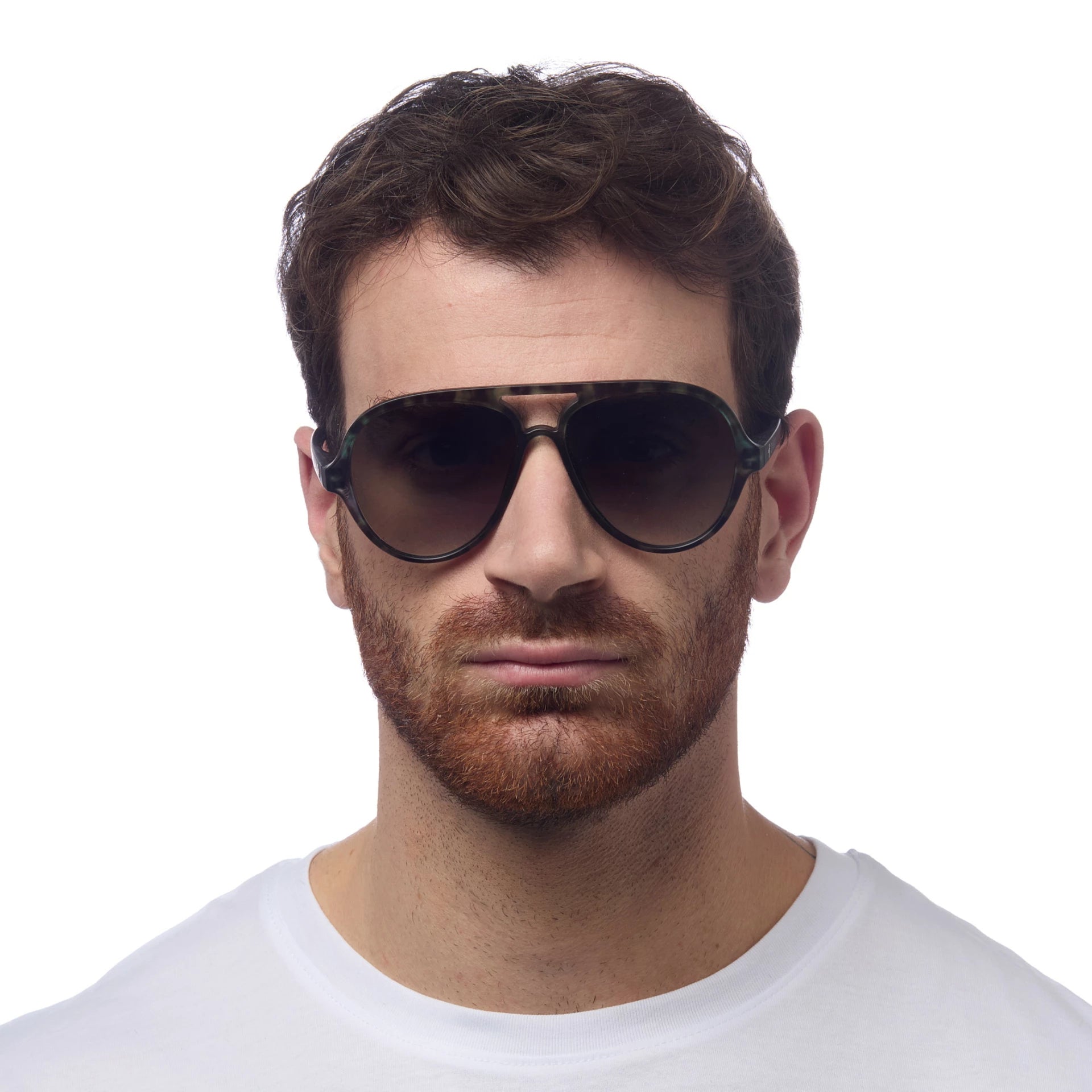 OKKIA Alessio Sunglasses - UV400 Protection Eyewear Designed in Italy - Unisex Fashion Sunglasses - Kale Havana