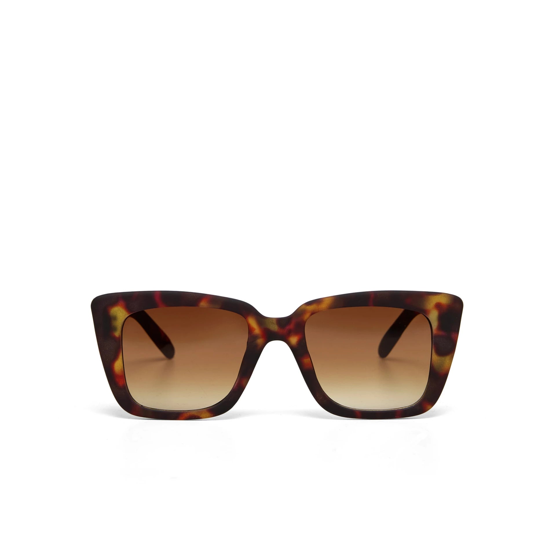 OKKIA Elba Sunglasses - UV400 Protection Eyewear Designed in Italy - Unisex Fashion Sunglasses - Havana
