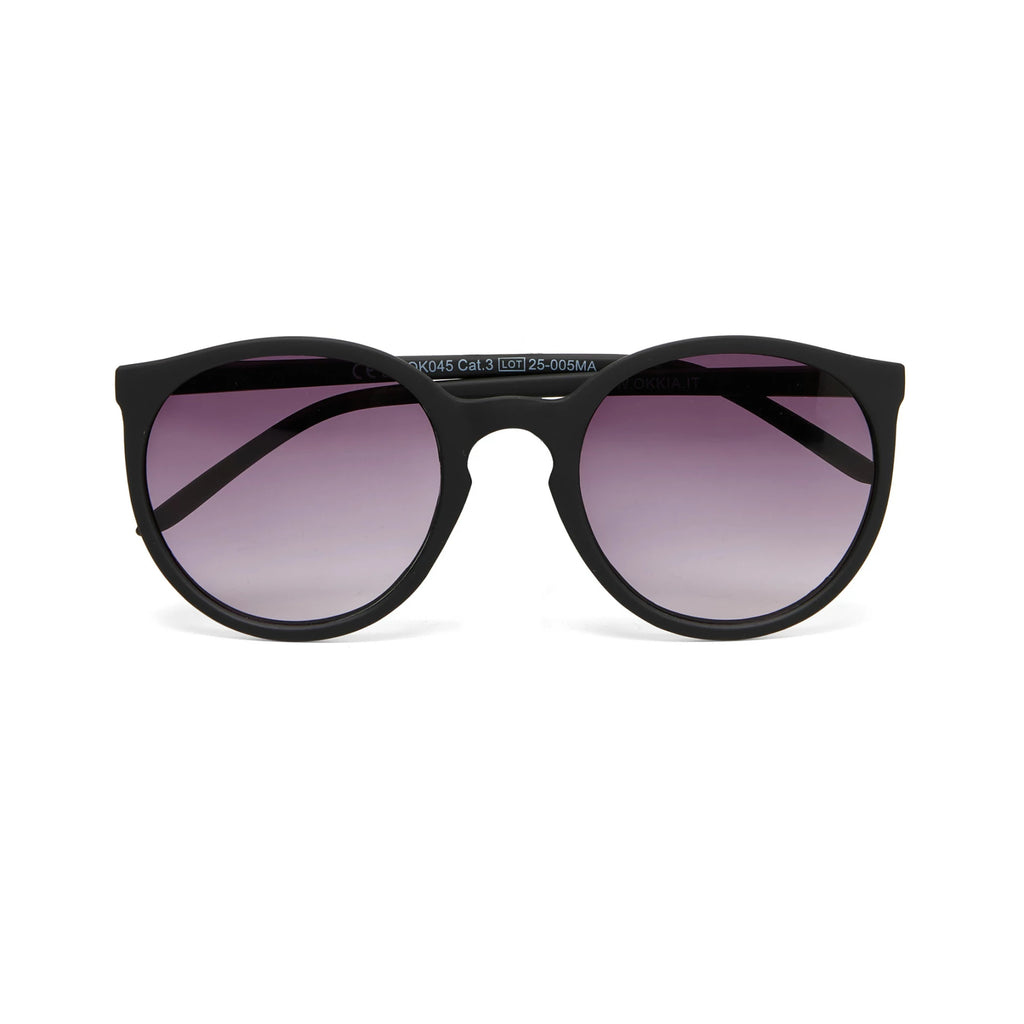 OKKIA Berlino Sunglasses - UV400 Protection Eyewear Designed in Italy - Unisex Fashion Sunglasses - Black