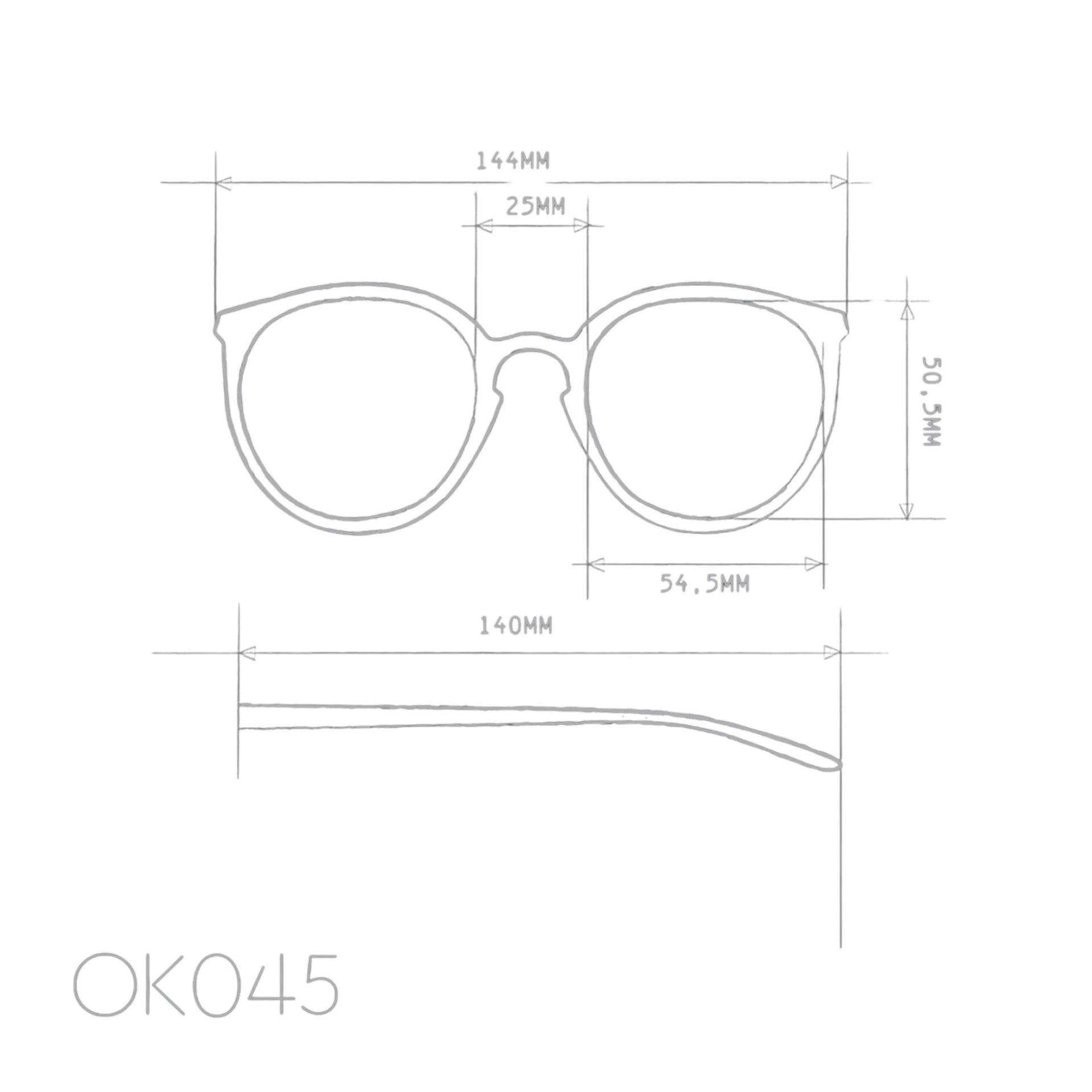 OKKIA Berlino Sunglasses - UV400 Protection Eyewear Designed in Italy - Unisex Fashion Sunglasses - Havana