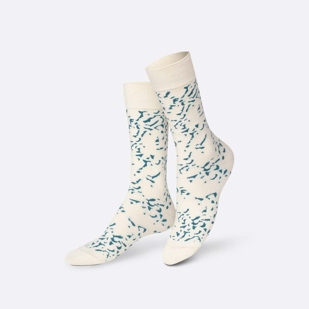 Eat My Socks Blue Cheese Novelty Crew Socks - Funny Food Design Casual Socks for Men Women - Comfortable All-Day Wear Gift Socks