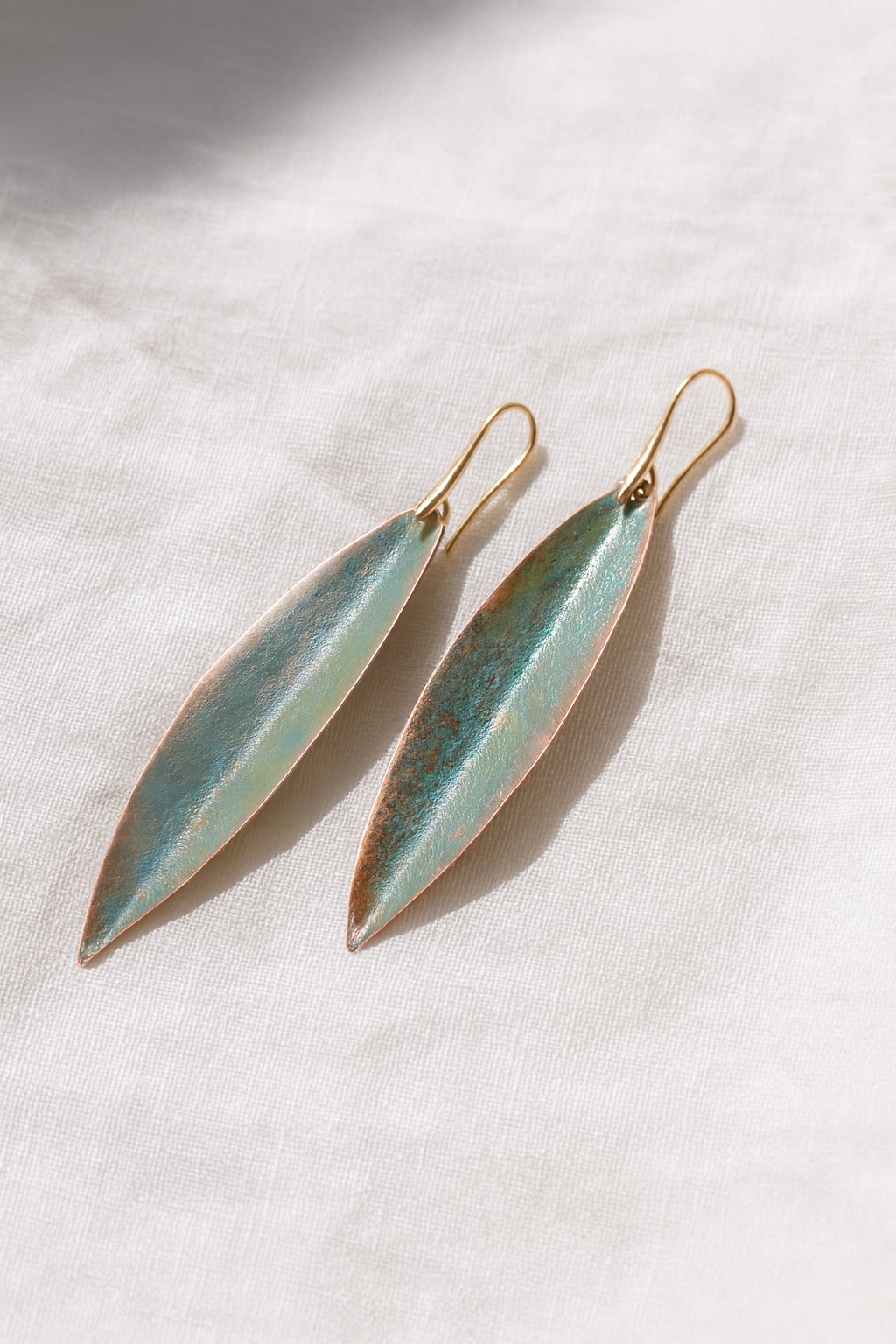 Hoiko Handmade Jewelry - Unique Artisan Copper/Sterling Silver Jewelry - Made in Portugal (Olive)