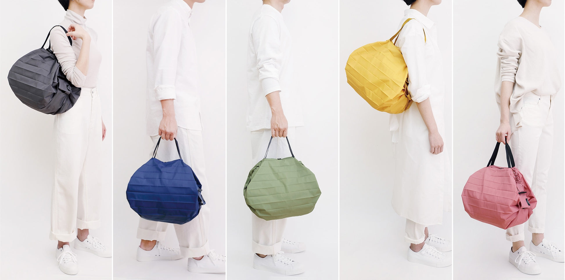 Shupatto Compact Foldable Shopping Bag with Easy Storage - Forest, Medium (15L)