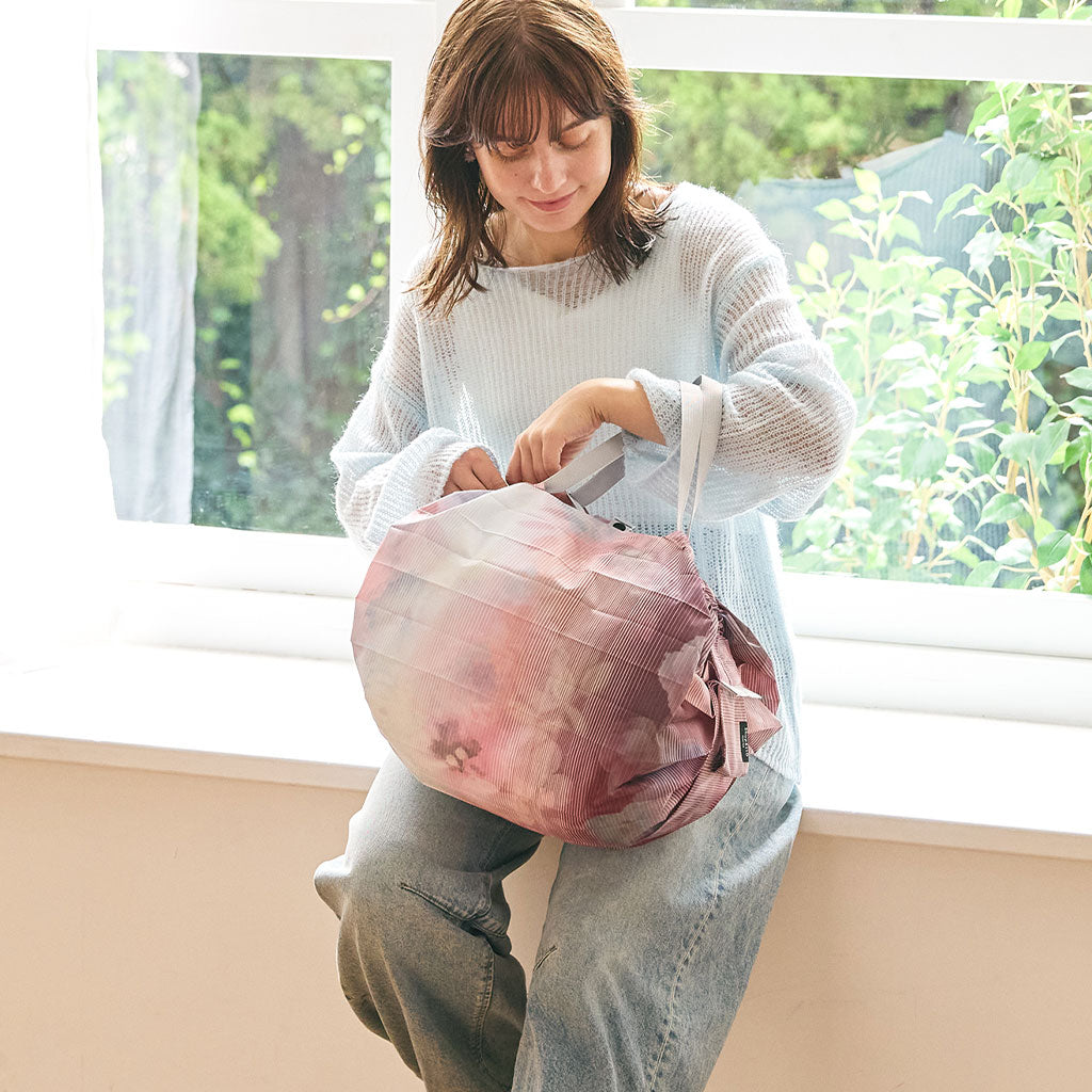 Shupatto Compact Foldable Shopping Bag with Easy Storage - Warm Sunlight, Medium (15L)