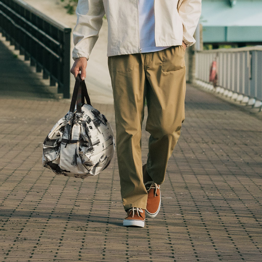 Shupatto Compact Packable Shopping Bag with Easy Storage - White Birch, Large (27L)