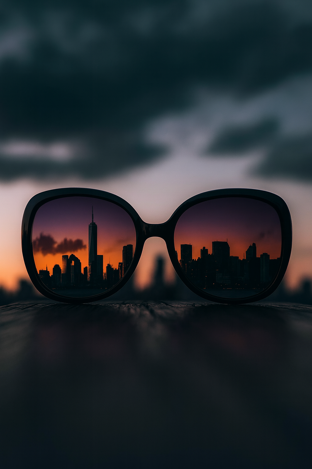 OKKIA Anna Butterfly Sunglasses - UV400 Protection Eyewear Designed in Italy - Unisex Fashion Sunglasses - Black