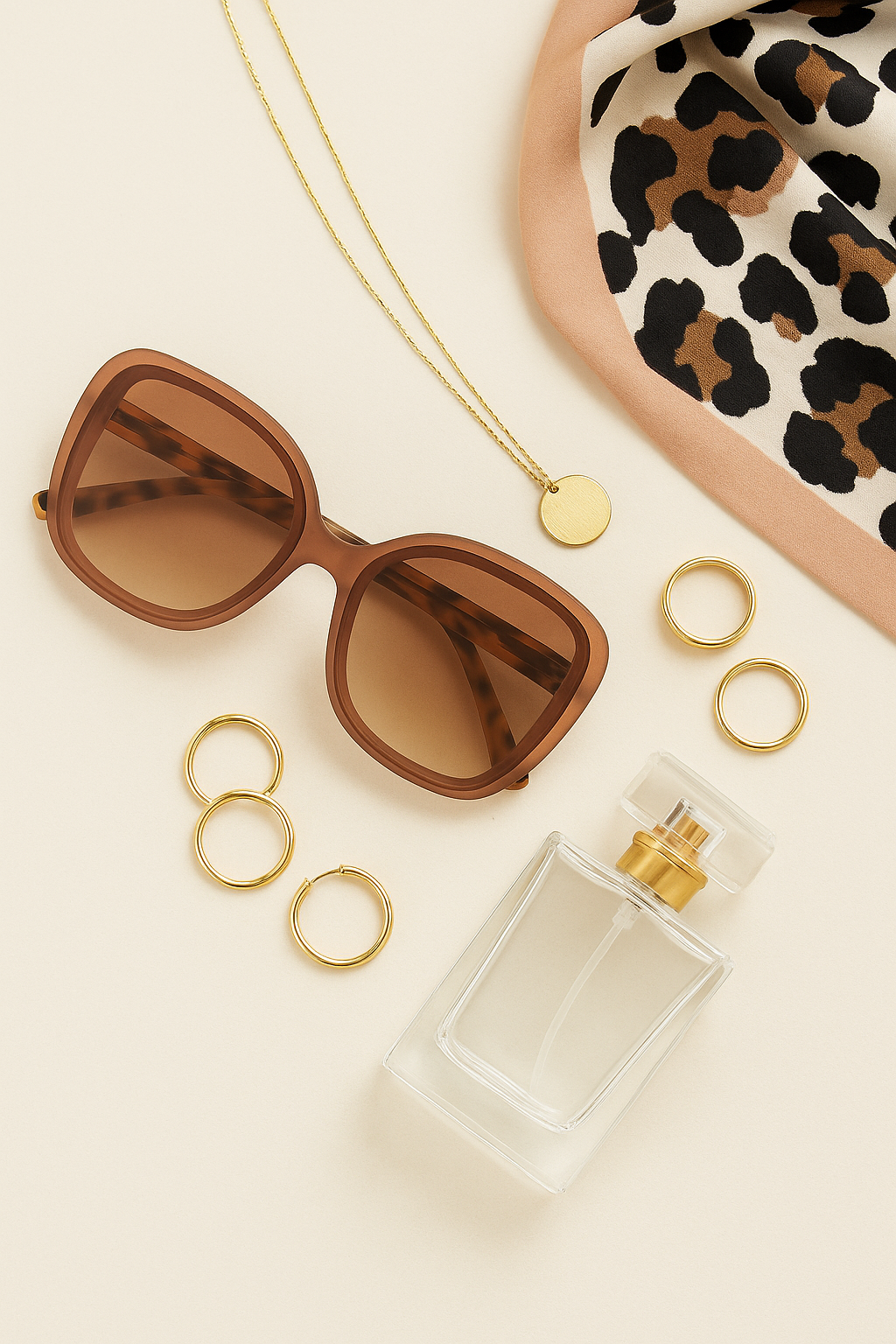 OKKIA Anna Butterfly Sunglasses - UV400 Protection Eyewear Designed in Italy - Unisex Fashion Sunglasses - Pink Havana