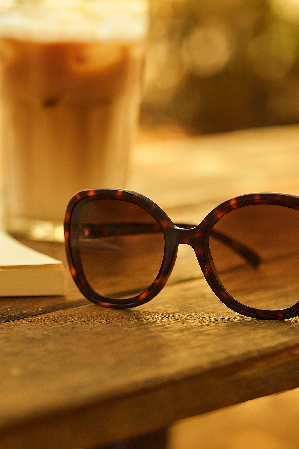 OKKIA Anna Butterfly Sunglasses - UV400 Protection Eyewear Designed in Italy - Unisex Fashion Sunglasses - Havana