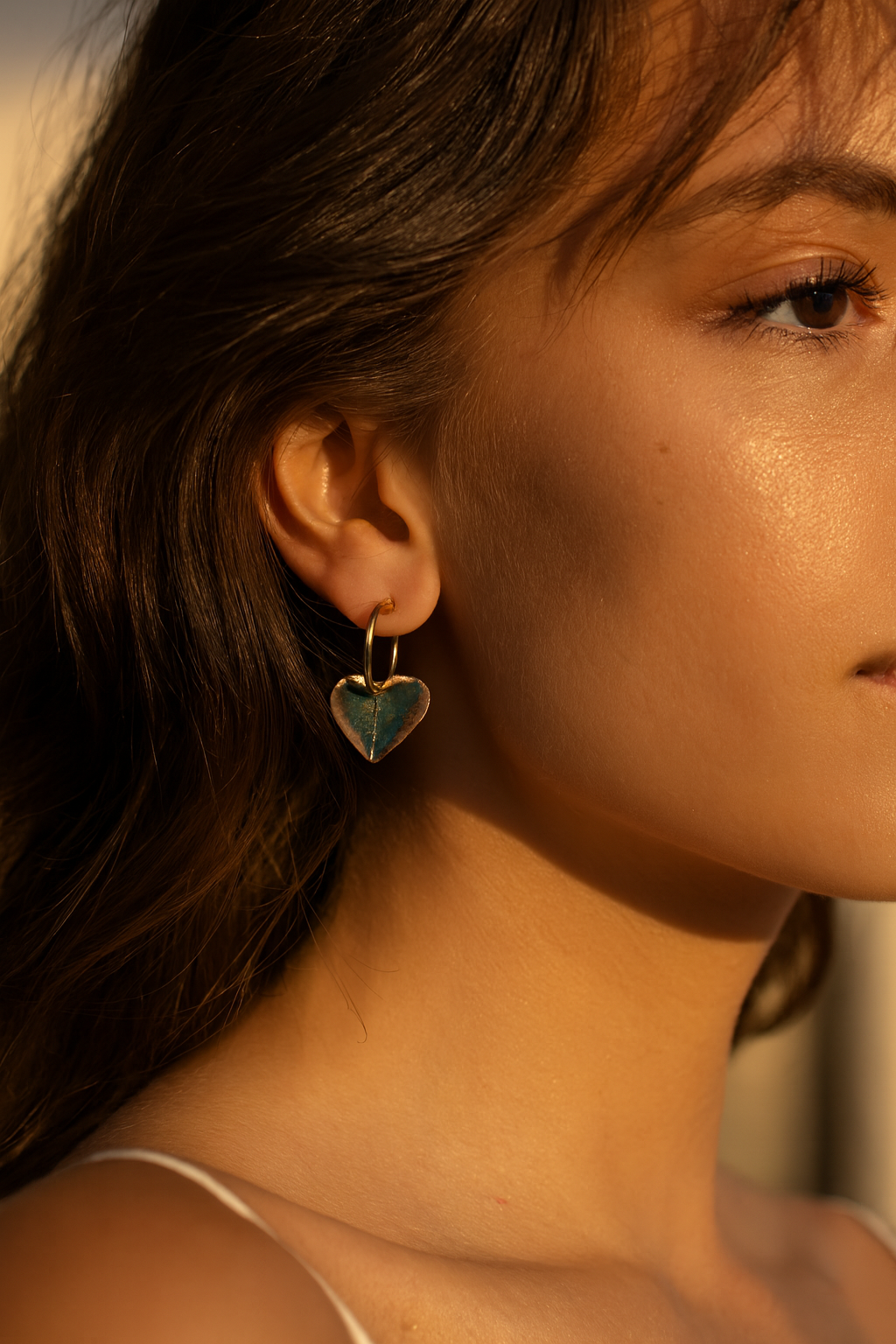 Hoiko Handmade Jewelry - Unique Artisan Copper/Sterling Silver Jewelry - Made in Portugal (Heart)