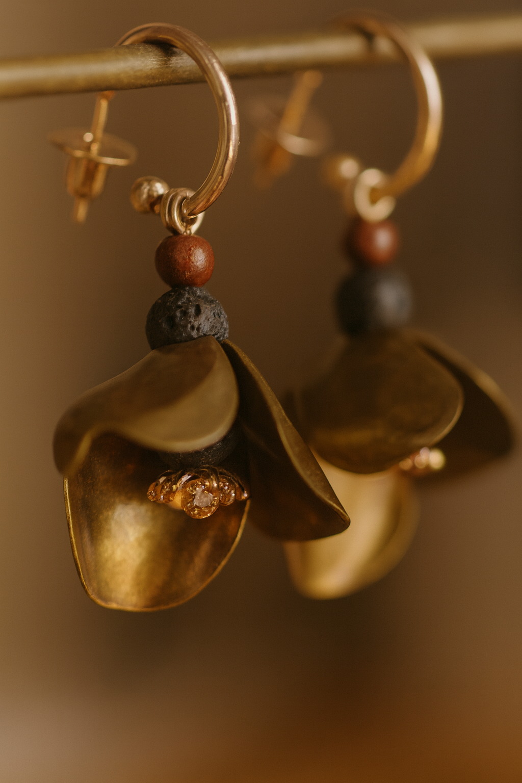 Hoiko Handmade Jewelry - Unique Artisan Copper/Sterling Silver Jewelry - Made in Portugal (Orquidea)