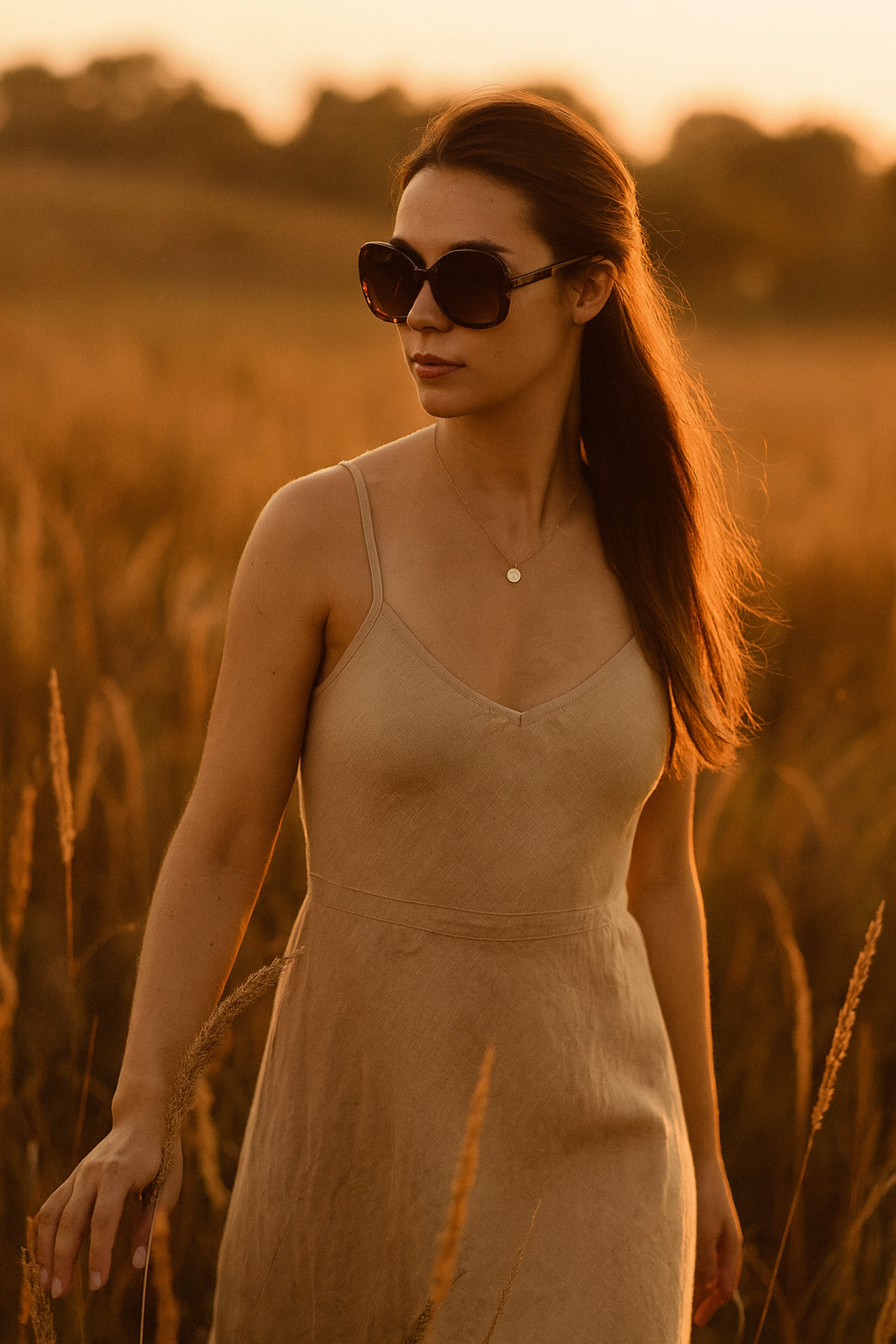 OKKIA Anna Butterfly Sunglasses - UV400 Protection Eyewear Designed in Italy - Unisex Fashion Sunglasses - Havana