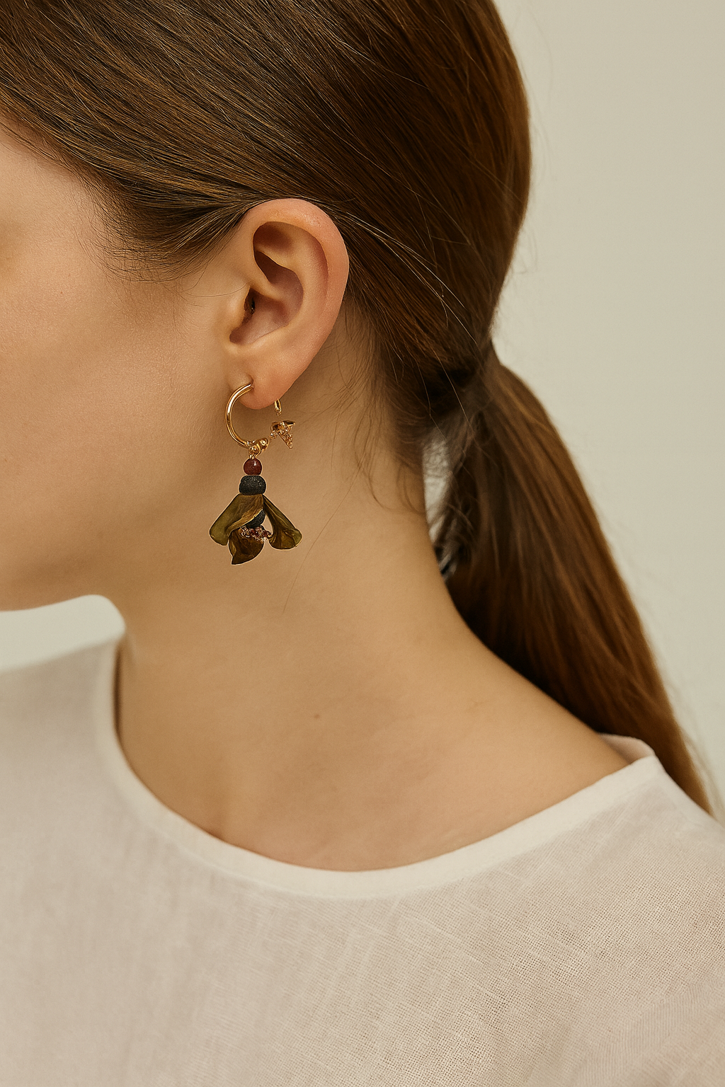 Hoiko Handmade Jewelry - Unique Artisan Copper/Sterling Silver Jewelry - Made in Portugal (Orquidea)