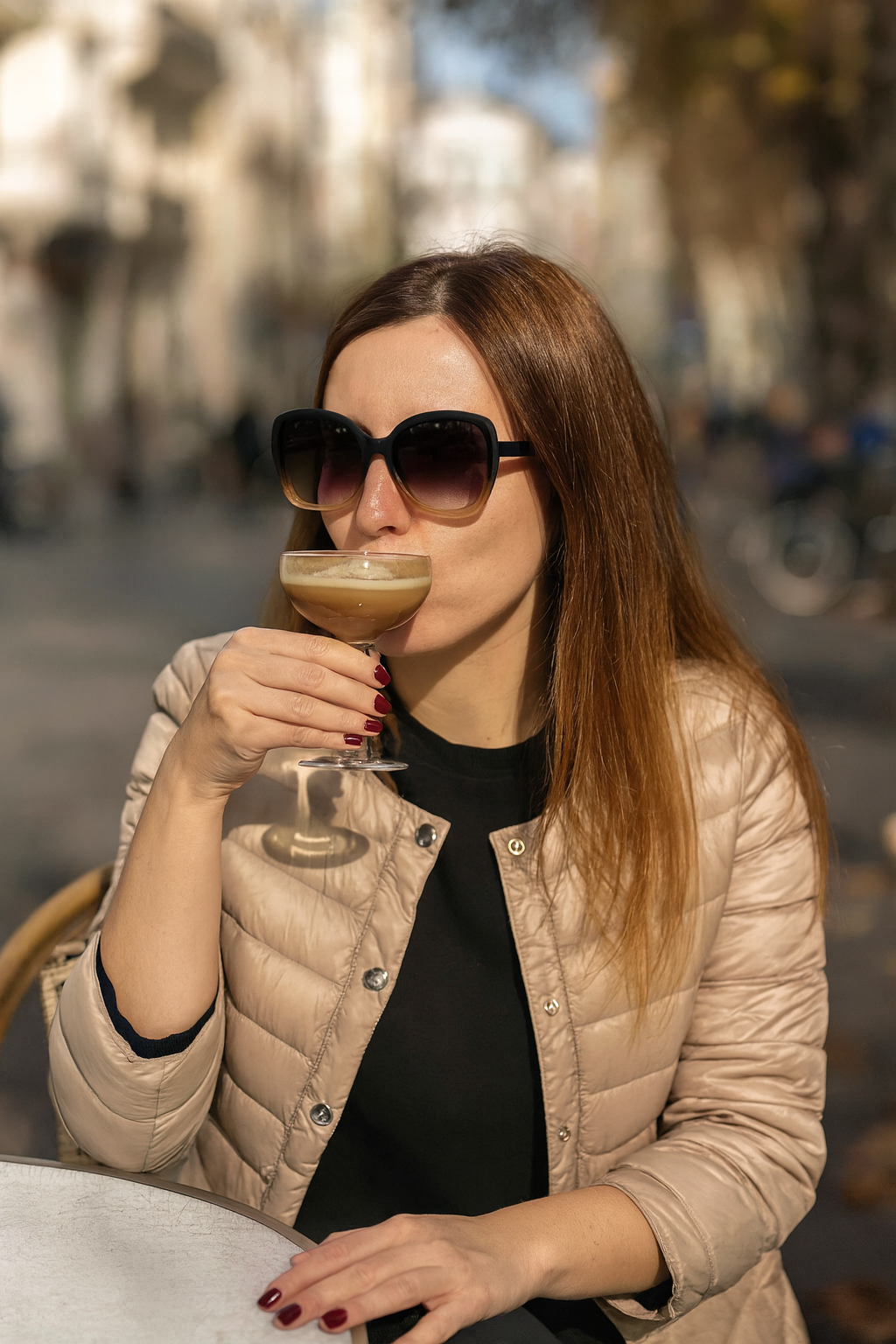 OKKIA Anna Butterfly Sunglasses - UV400 Protection Eyewear Designed in Italy - Unisex Fashion Sunglasses - Black Pink