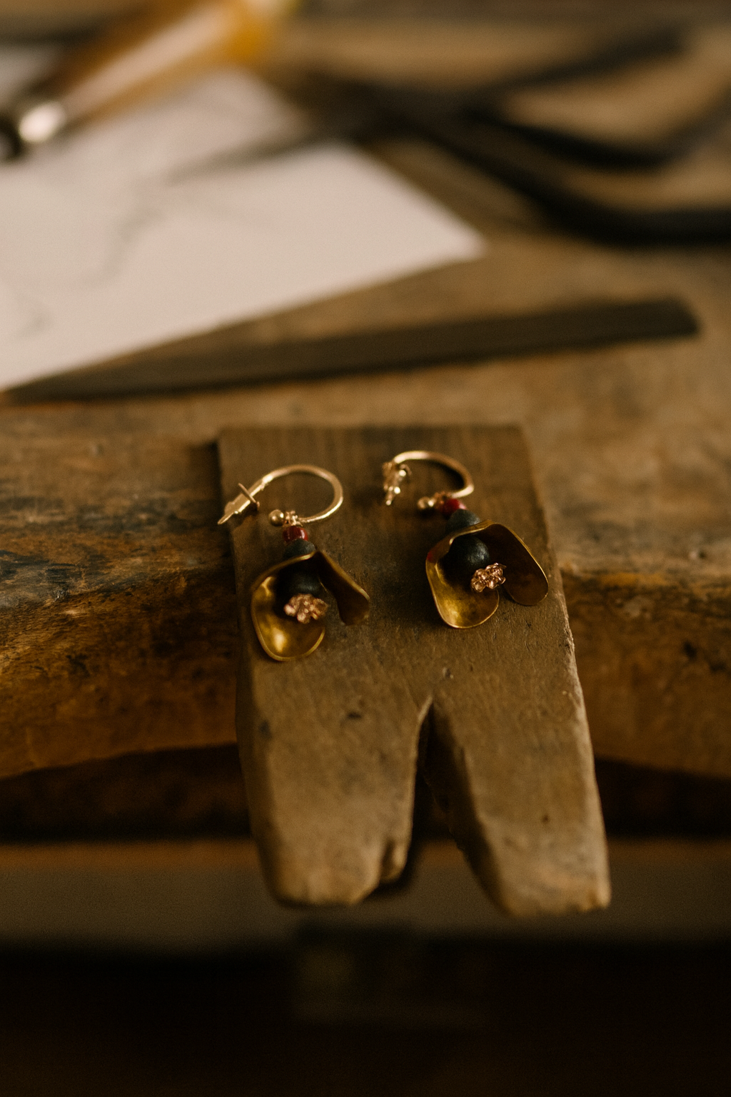 Hoiko Handmade Jewelry - Unique Artisan Copper/Sterling Silver Jewelry - Made in Portugal (Orquidea)