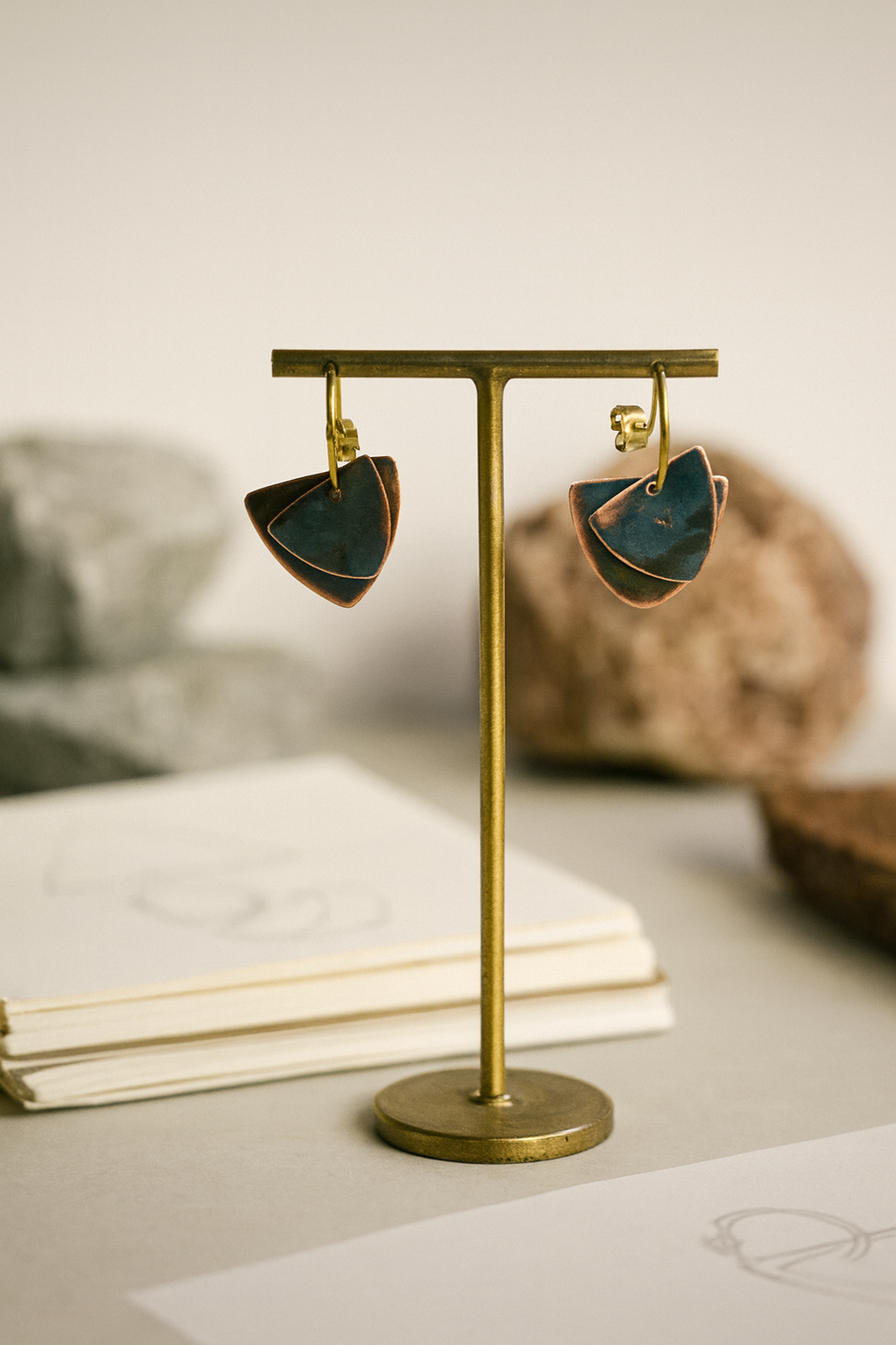 Hoiko Handmade Jewelry - Unique Artisan Copper/Sterling Silver Jewelry - Made in Portugal (Cristina)