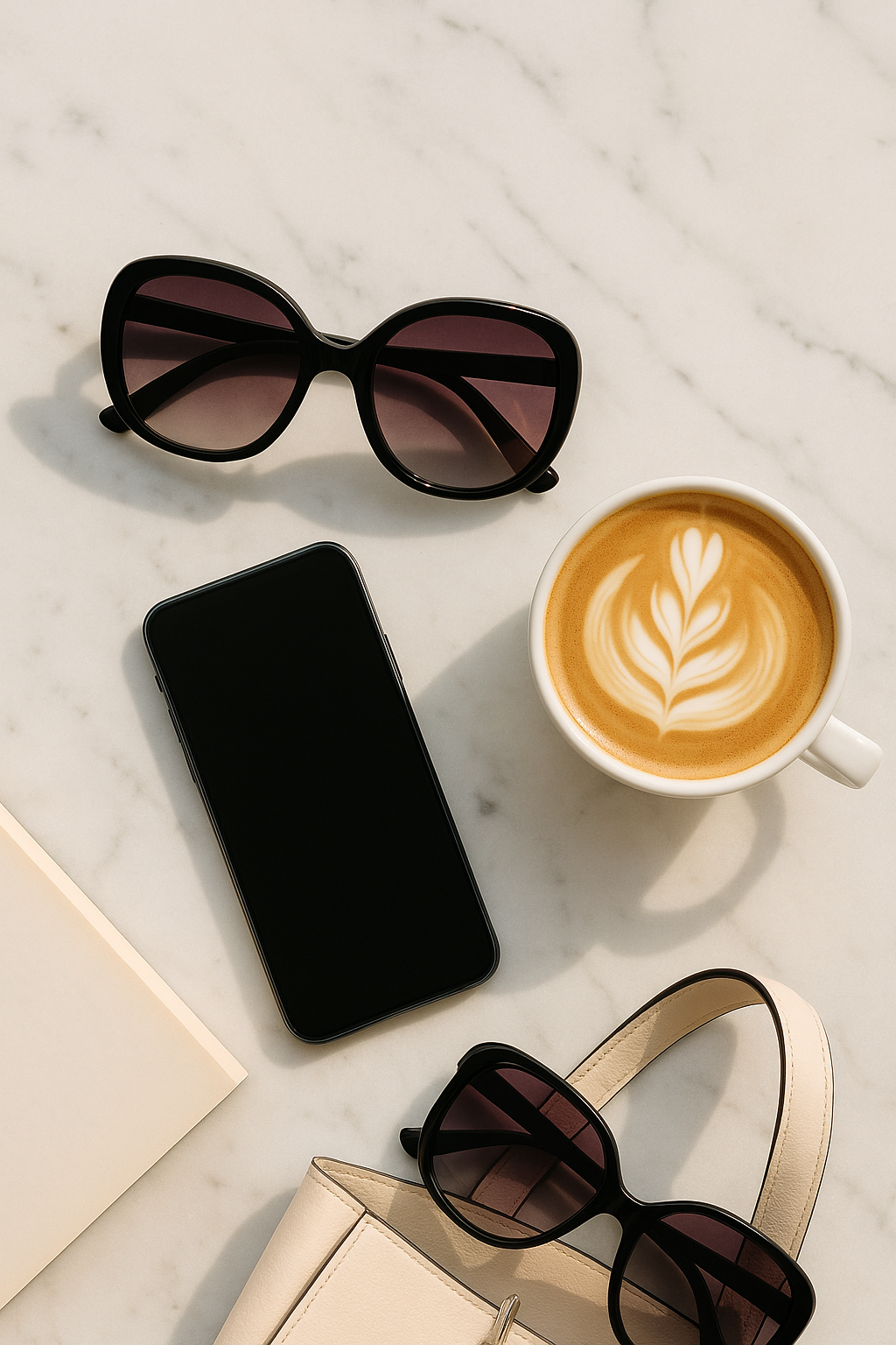 OKKIA Anna Butterfly Sunglasses - UV400 Protection Eyewear Designed in Italy - Unisex Fashion Sunglasses - Black