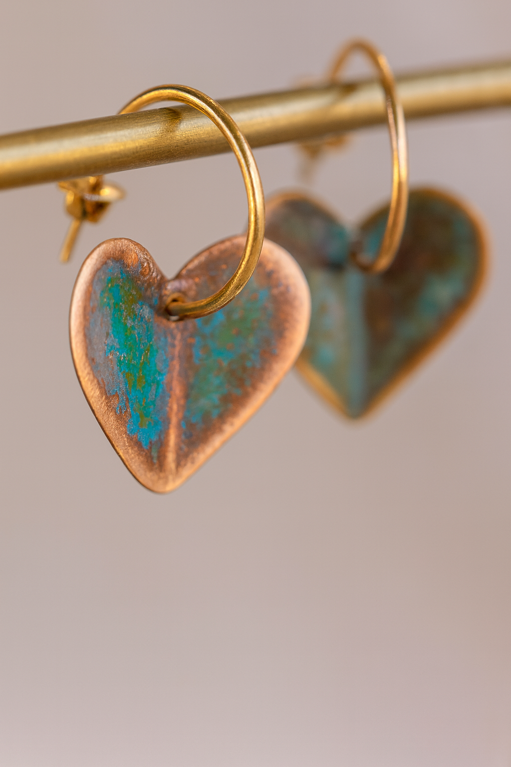 Hoiko Handmade Jewelry - Unique Artisan Copper/Sterling Silver Jewelry - Made in Portugal (Heart)