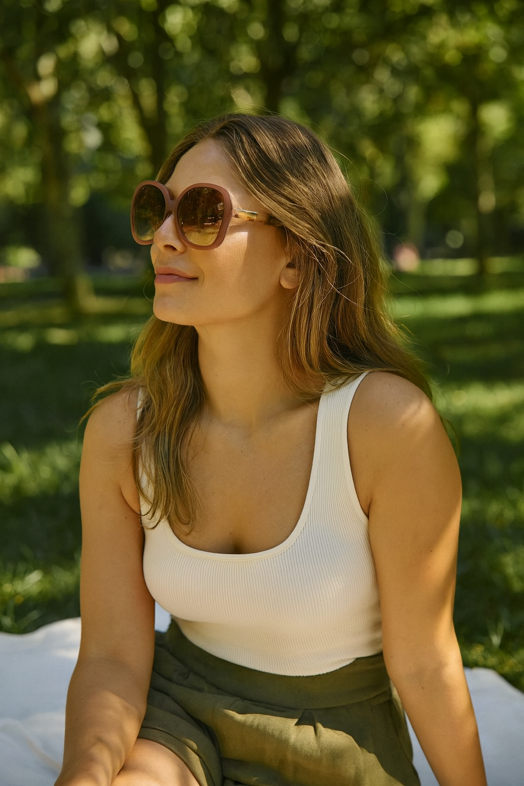 OKKIA Anna Butterfly Sunglasses - UV400 Protection Eyewear Designed in Italy - Unisex Fashion Sunglasses - Pink Havana