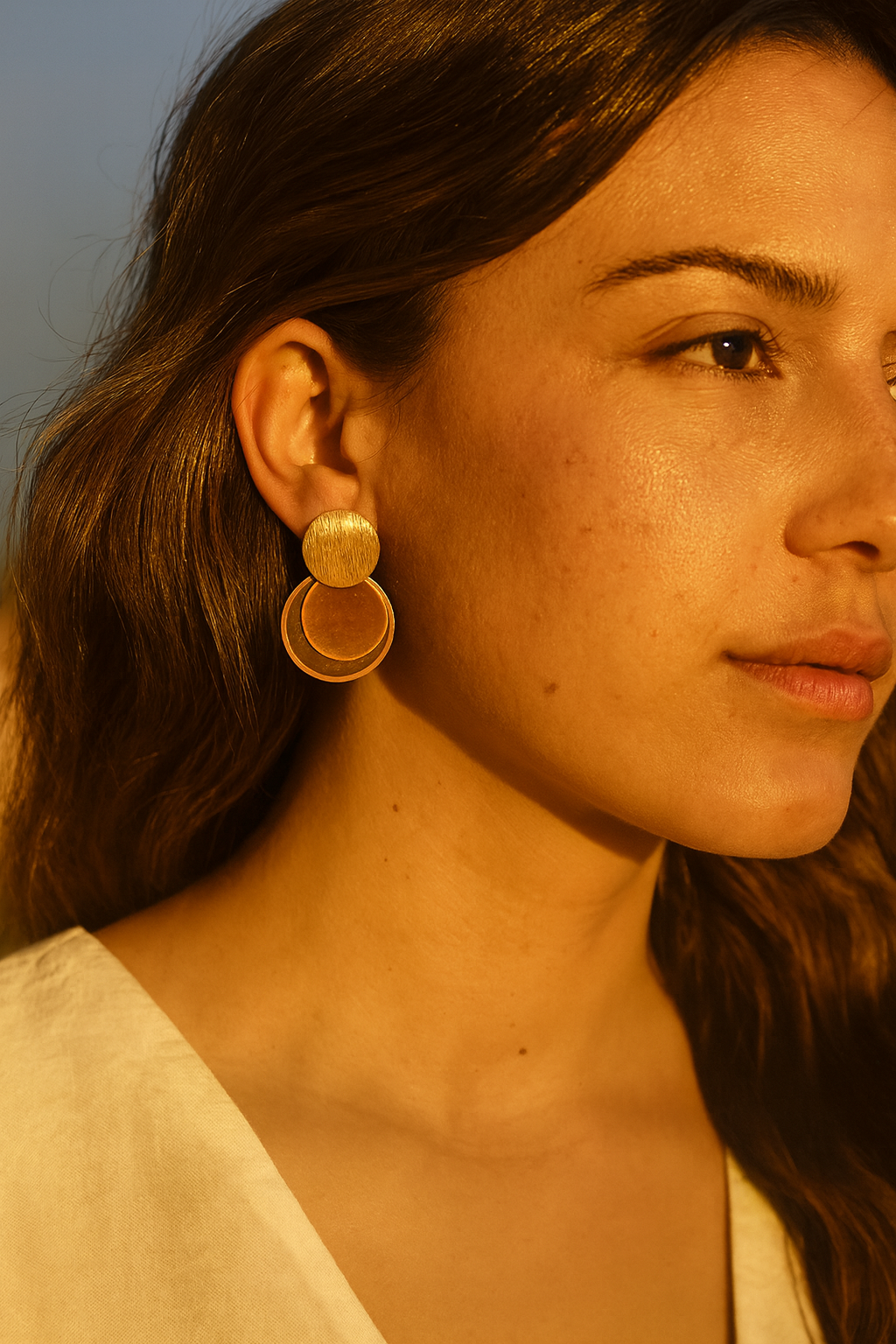 Hoiko Handmade Jewelry - Unique Artisan Copper/Sterling Silver Jewelry - Made in Portugal (Inez)