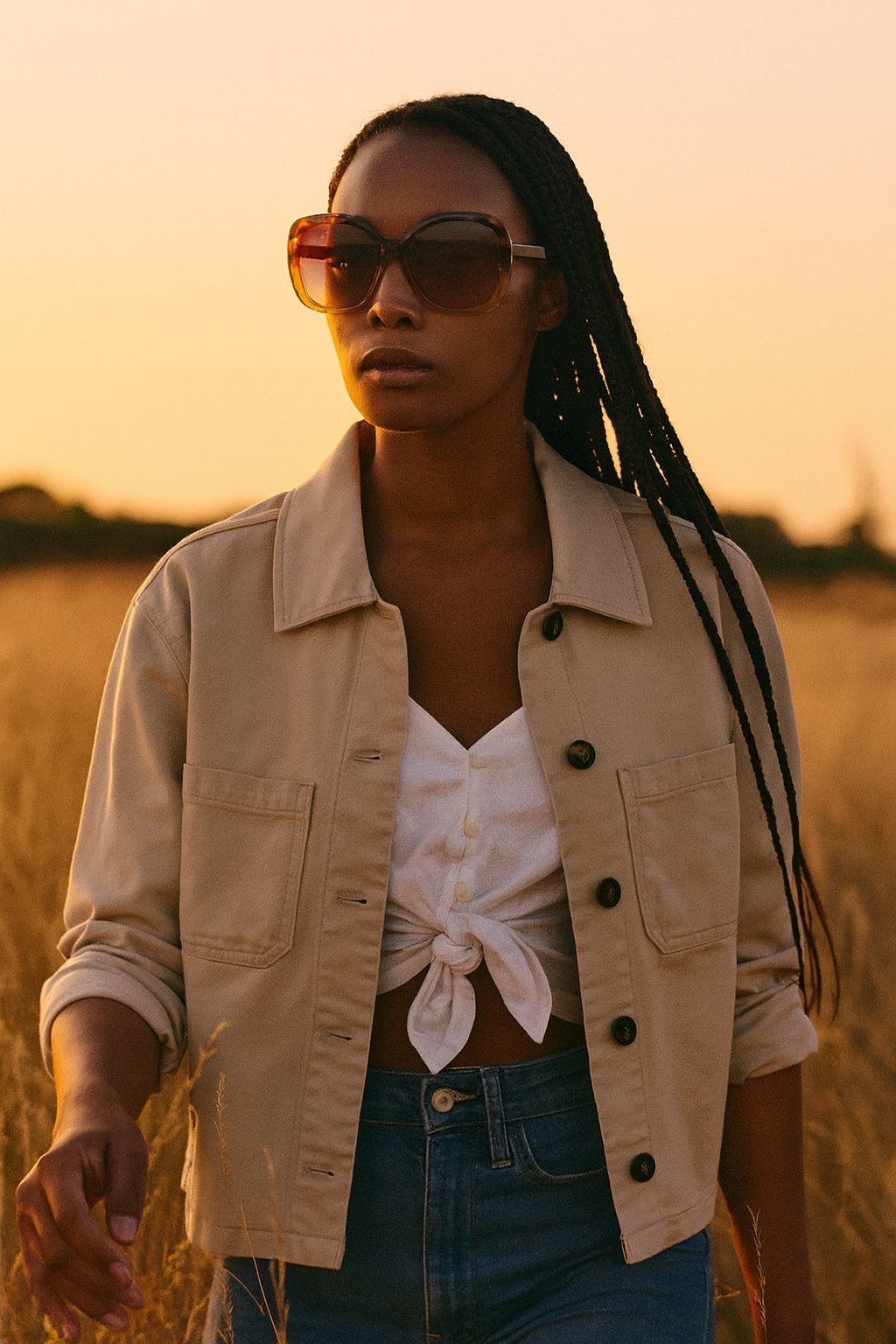 OKKIA Anna Butterfly Sunglasses - UV400 Protection Eyewear Designed in Italy - Unisex Fashion Sunglasses - Havana Yellow