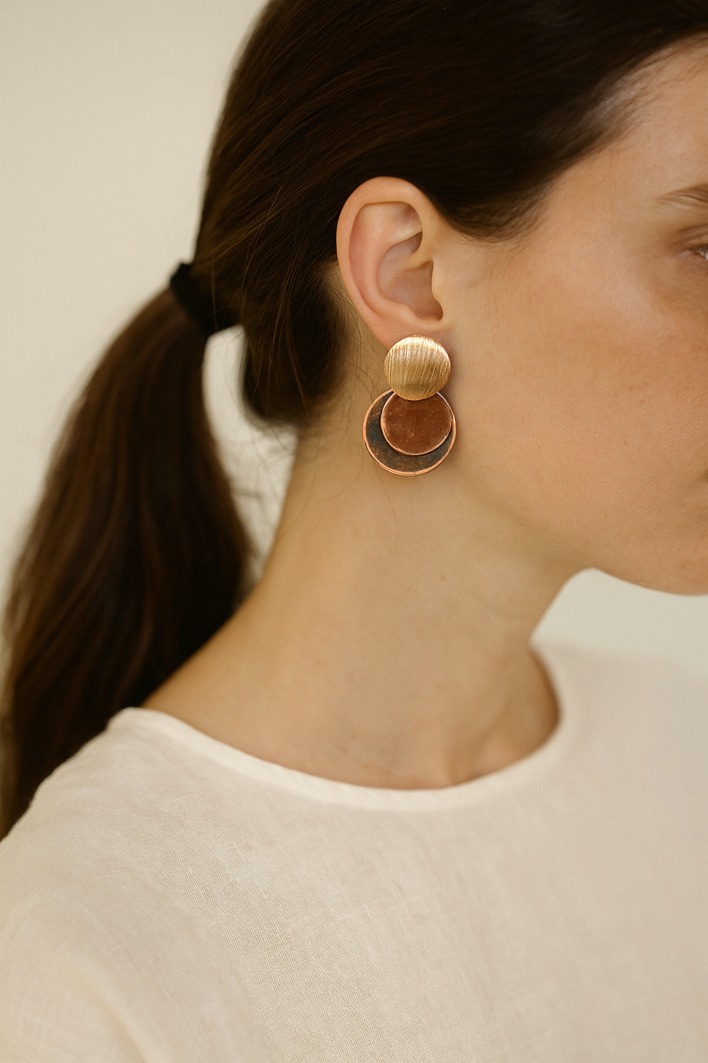 Hoiko Handmade Jewelry - Unique Artisan Copper/Sterling Silver Jewelry - Made in Portugal (Inez)