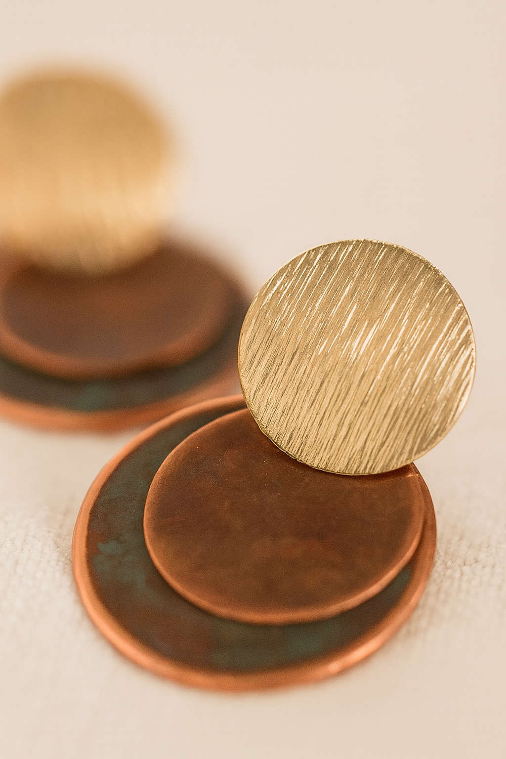 Hoiko Handmade Jewelry - Unique Artisan Copper/Sterling Silver Jewelry - Made in Portugal (Inez)