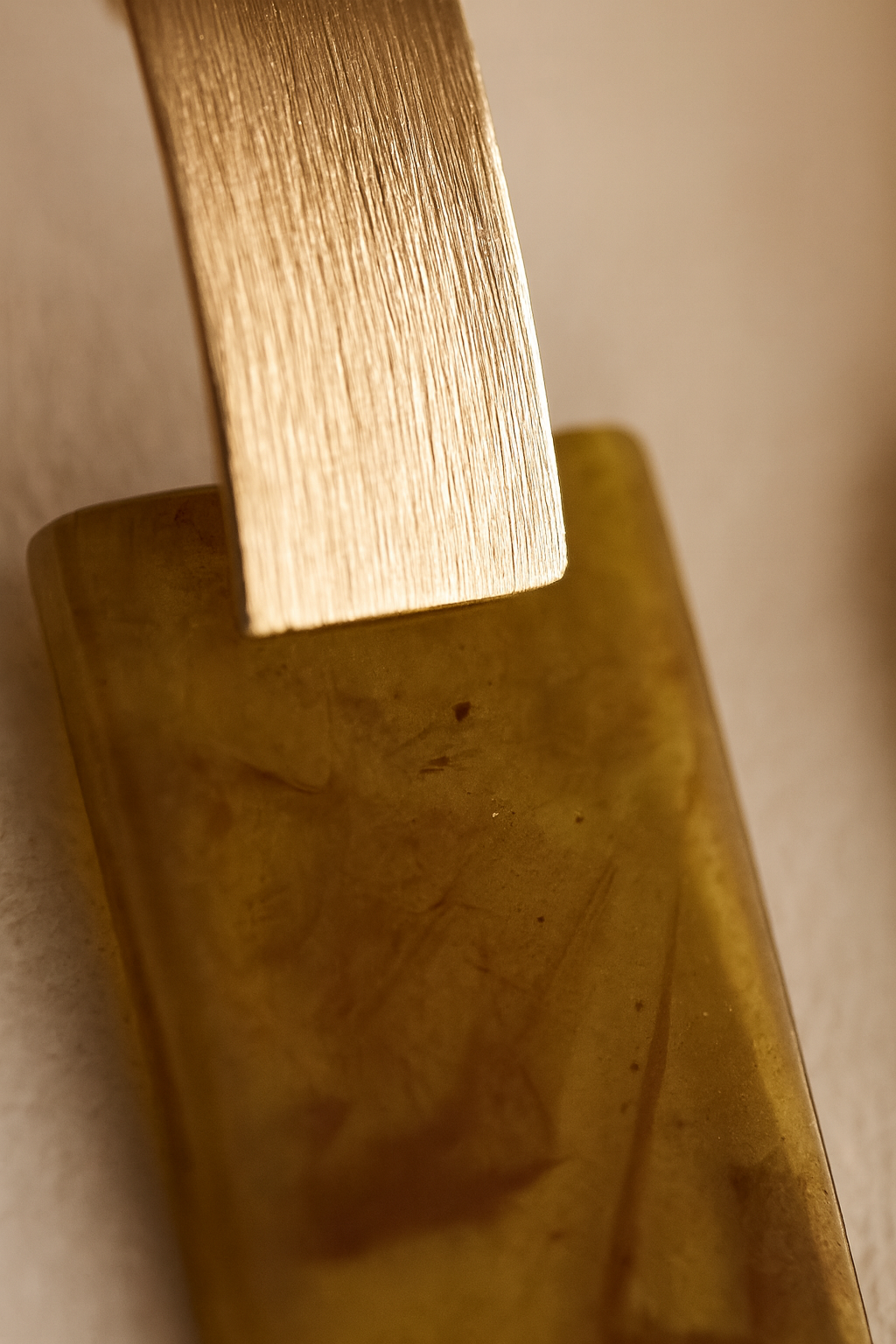 Hoiko Handmade Jewelry - Unique Artisan Copper/Sterling Silver Jewelry - Made in Portugal (Tribu rectangle)