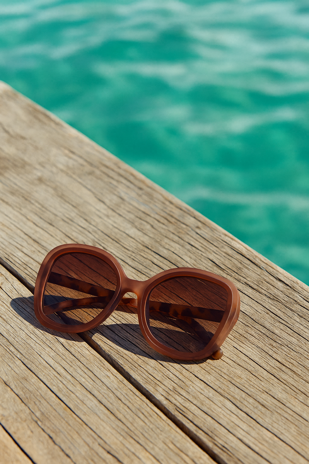 OKKIA Anna Butterfly Sunglasses - UV400 Protection Eyewear Designed in Italy - Unisex Fashion Sunglasses - Pink Havana