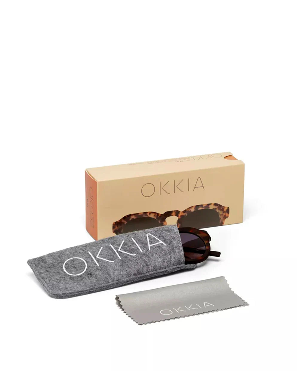OKKIA Zeno Sunglasses - UV400 Protection Eyewear Designed in Italy - Unisex Fashion Sunglasses - Havana
