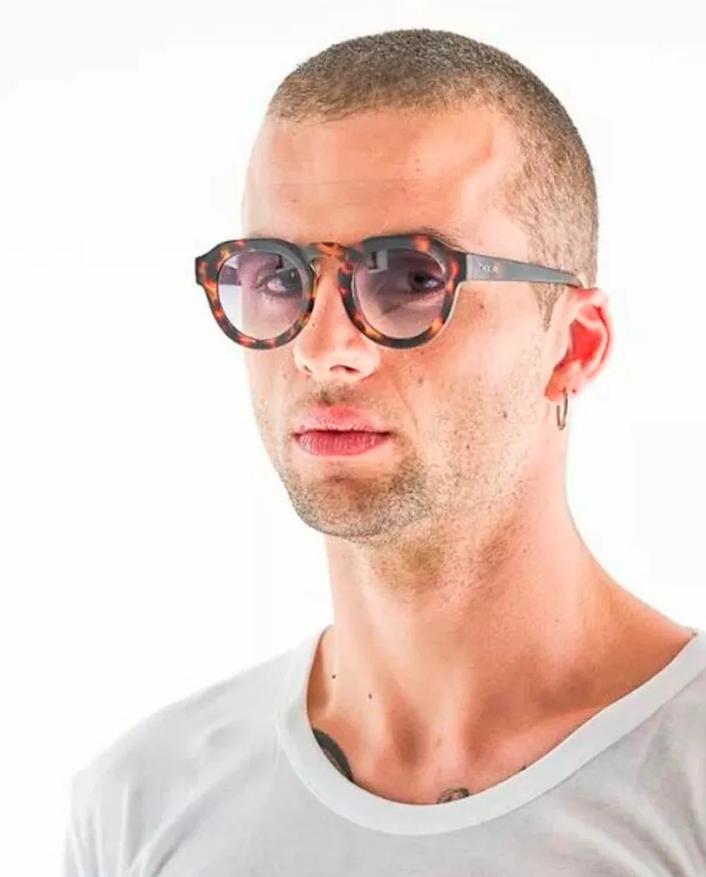 OKKIA Zeno Sunglasses - UV400 Protection Eyewear Designed in Italy - Unisex Fashion Sunglasses - Havana