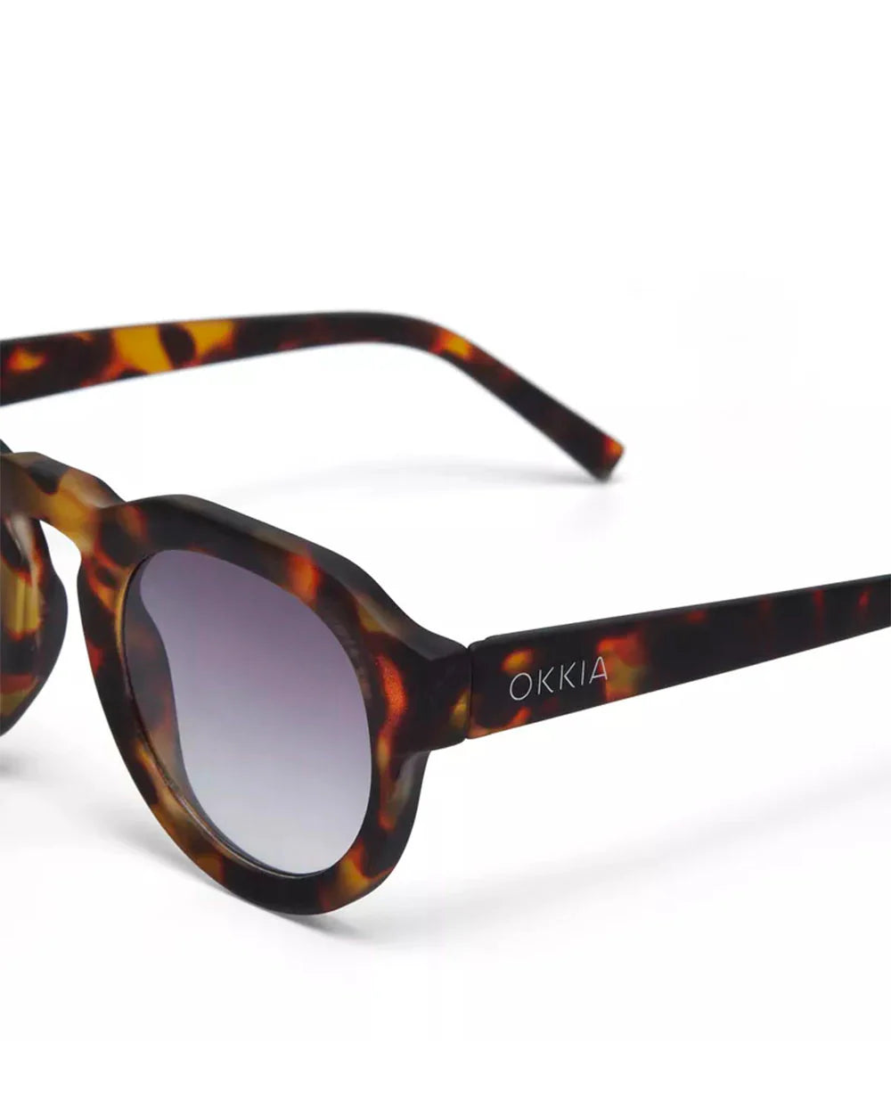 OKKIA Zeno Sunglasses - UV400 Protection Eyewear Designed in Italy - Unisex Fashion Sunglasses - Havana