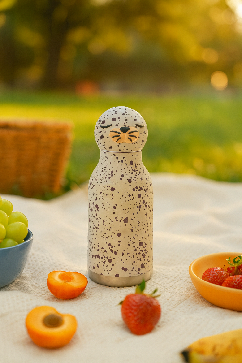 ASOBU Bestie Water Bottle — 16oz (460ml) Vacuum Insulated with Flexible Straw (Splashy Seal)